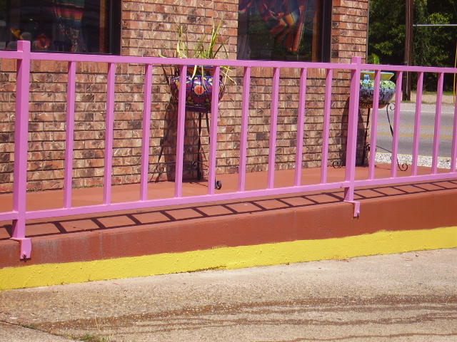 purple fence