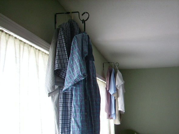 Dry, starched shirts, ready to iron!