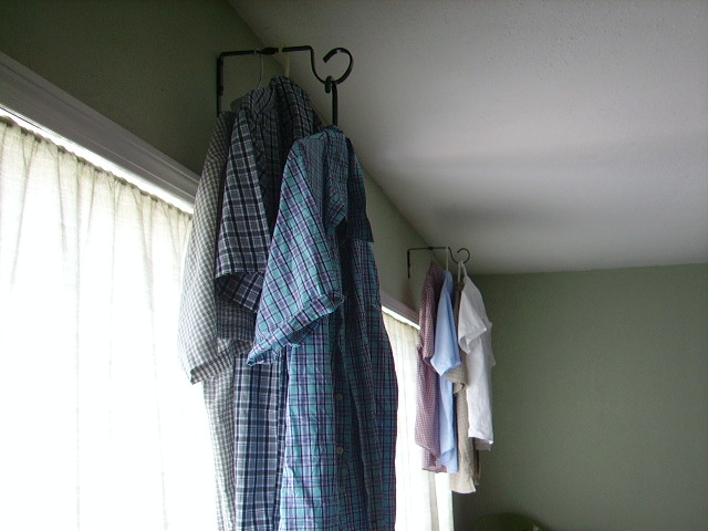 Dry, starched shirts, ready to iron!